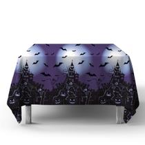 Toalha Tnt Estampado Festa Halloween1,40m X 2 M Roxo