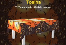 Toalha TNT Estampado Halloween Laranja 2 MT x 1,40 MT Toalha TNT Estampado Halloween Laranja 2 MT x 1,40 MT