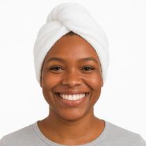 Toalha Touca De Cabelo 100 Algodão Secavel Seca Rápido Touca Magica Atoalhada
