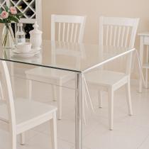 Toalha Transparente Protetora Mesa de Jantar Cozinha Sala Impermeavel Fácil de Limpar Toalha Transparente Protetora Mesa de Jantar Cozinha Sala Impermeavel Fácil de Limpar