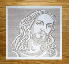 Toalha Trilho Em Renda De Altar Litúrgico Rosto Jesus 80x80 Toalha Trilho Em Renda De Altar Litúrgico Rosto Jesus 80x80