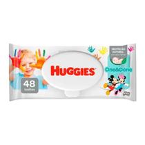 Toalha umed huggies one & done 48un