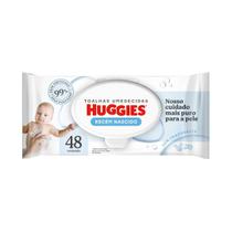 Toalha umed huggies recém nascido 48un