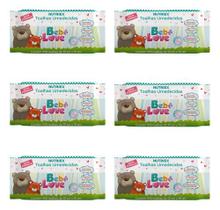 Toalha Umedecida Baby Love 20x15cm C/600 Und Combo 6 Pacotes