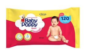 Toalha Umedecida Baby Poppy Basic - 120Un