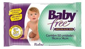 Toalha Umedecida Babyfree com 50