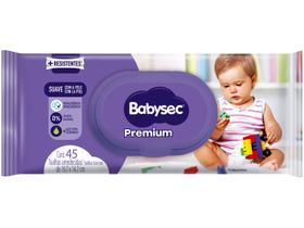 Toalha Umedecida Babysec Premium 45 Unidades Toalha Umedecida Babysec Premium 45 Unidades