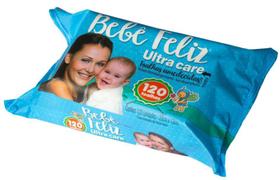 Toalha Umedecida Bebê Feliz 120 Folhas Hidratação e Proteção