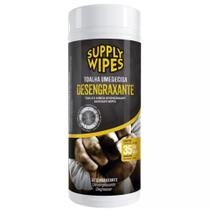 TOALHA UMEDECIDA DESENGRAXANTE - Pote com 35 unidades - Supply Wipes