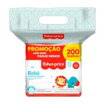Toalha Umedecida Fisher Price com Perfume 200 Unidades Toalha Umedecida Fisher Price com Perfume 200 Unidades
