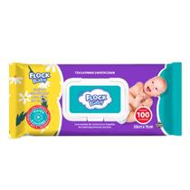 Toalha Umedecida Flock Baby Camomila 100 Unidades