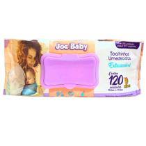 Toalha Umedecida Joe Baby Extrassensível com 120 folhas 19x14 cm