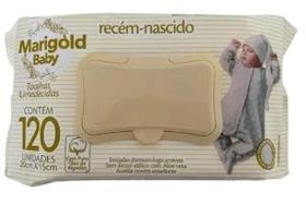 Toalha umedecida Marigold Baby Sensitive Recém Nascido com 120 unidades