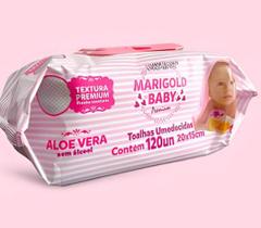 Toalha Umedecida Marigold Premium 120 unidades 20x15cm - Todos os modelos - UNIDADE
