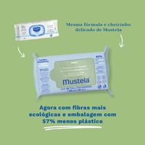 Toalha Umedecida Mustela à Base de Plantas - 60 Unidades