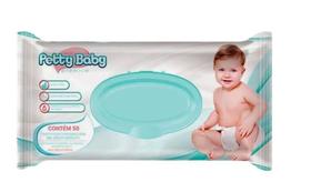 Toalha Umedecida Petty Baby Premium Com 50Un. - Eurofral