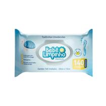 Toalha Umedecida Premium Bebê Limpinho 140 Unidades