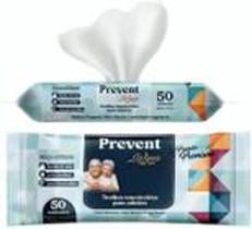Toalha umedecida PREVENTE wipes com 50un 19X22cm - prevent wipes 7898268964034