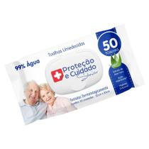 Toalha Umedecida Proteção Sênior 99% água com Aloe Vera