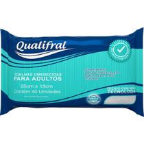 Toalha Umedecida Qualifral Adulto Flowpack 40 Unidades Toalha Umedecida Qualifral Adulto Flowpack 40 Unidades