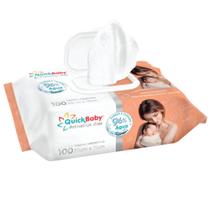 Toalha umedecida quick baby primeiros dias 100 unidades Toalha umedecida quick baby primeiros dias 100 unidades