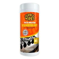 Toalha Umedecida Supply Wipes Desengordurante (Pote) 35138 Suplly Clean
