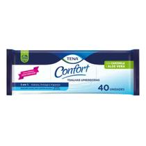 Toalha Umedecida Tena Confort C 40 Aloe Vera e Camomila Toalha Umedecida Tena Confort C 40 Aloe Vera e Camomila