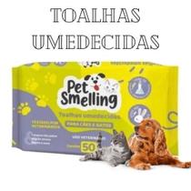 Toalha Umedecidas com 50 Unidades - Pet Smelling