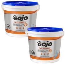 Toalha úmida GOJO FAST TOWELS Fresh Citrus Scent 225 unidades x2 Toalha úmida GOJO FAST TOWELS Fresh Citrus Scent 225 unidades x2