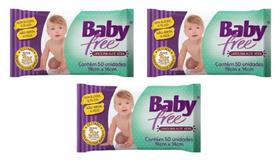 Toalha umidecida kit 3 pacotes c/100 unidades cada babyfree Toalha umidecida kit 3 pacotes c/100 unidades cada babyfree
