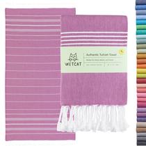 Toalha WETCAT Turkish Oversize 96x180cm 100% algodão roxa