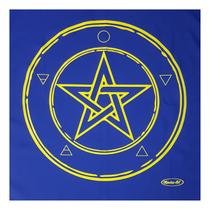 Toalha Wicca Pentagrama Toalha Tarô com Brilho Azul Am 70CM Toalha Wicca Pentagrama Toalha Tarô com Brilho Azul Am 70CM