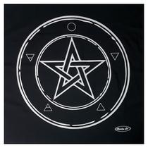 Toalha Wicca Pentagrama Toalha Tarô com Brilho Pto/Pta 70CM
