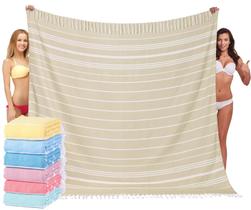 Toalha Widdonen Turkish Oversize 216x191 cm Algodão Bege