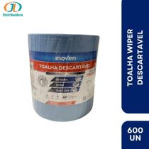 TOALHA WIPER DESCARTAVEL INOVEN AZUL ROLO 600 PANOS 25 x 40 CM TOALHA WIPER DESCARTAVEL INOVEN AZUL ROLO 600 PANOS 25 x 40 CM