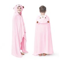 Toalha ZIONOR Kids com capuz 127x89 cm Bambu Rayon Pink Bear Toalha ZIONOR Kids com capuz 127x89 cm Bambu Rayon Pink Bear