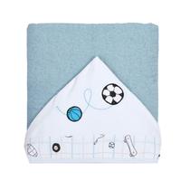 Toalhão De Banho Bebê Esporte Felpudo Forrado C/ Capuz