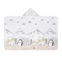 Toalhão de Banho Papi Felpudo Forrada Capuz Urso Polar Toalhão de Banho Papi Felpudo Forrada Capuz Urso Polar