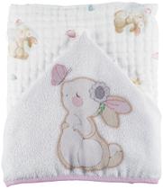 Toalhão Soft Baby Joy Coelhinha - 3 Camadas de Fralda