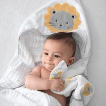 Toalhão Soft com 3 Camadas de Fralda Baby Joy - Animais