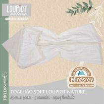 Toalhão Soft Loupiot Nature Bege - Tecido 100% Algodão com Capuz Toalhão Soft Loupiot Nature Bege - Tecido 100% Algodão com Capuz