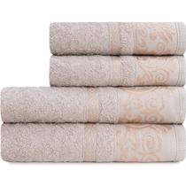 Toalhas Banhão e Rosto 100% Algodão Açores Kit com 4 - Marcotex