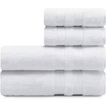 Toalhas Banhão e Rosto 100% Algodão Kit com 4 peças Karsten Unika - Emcompre Karsten Toalhas Banhão e Rosto 100% Algodão Kit com 4 peças Karsten Unika - Emcompre Karsten