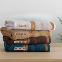 Toalhas Banhão Kit com 4 -100% Algodão Ultra Macias e Absorentes Tamanho 80cm x 1,50m