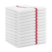 Toalhas Bar Mop Arkwright Qwick Wick 100% algodão 16x19cm vermelhas