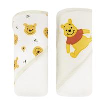 Toalhas com capuz Disney Cudlie Baby Winnie The Pooh, pacote com 2