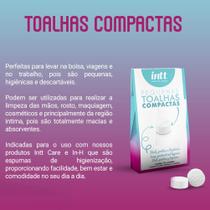 Toalhas Compactas Descartáveis - 10 Unidades - Intt Toalhas Compactas Descartáveis - 10 Unidades - Intt