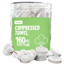 Toalhas comprimidas descartáveis icepac Magic 23 x 23 cm, 160 unidades Toalhas comprimidas descartáveis icepac Magic 23 x 23 cm, 160 unidades