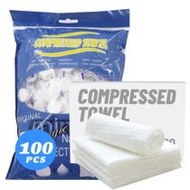 Toalhas comprimidas HI FINE CARE 100 unidades para viagens/casa/exterior Toalhas comprimidas HI FINE CARE 100 unidades para viagens/casa/exterior