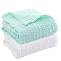 Toalhas de banho Aablexema Baby Muslin, pacote com 2 unidades, 109x109 cm Toalhas de banho Aablexema Baby Muslin, pacote com 2 unidades, 109x109 cm